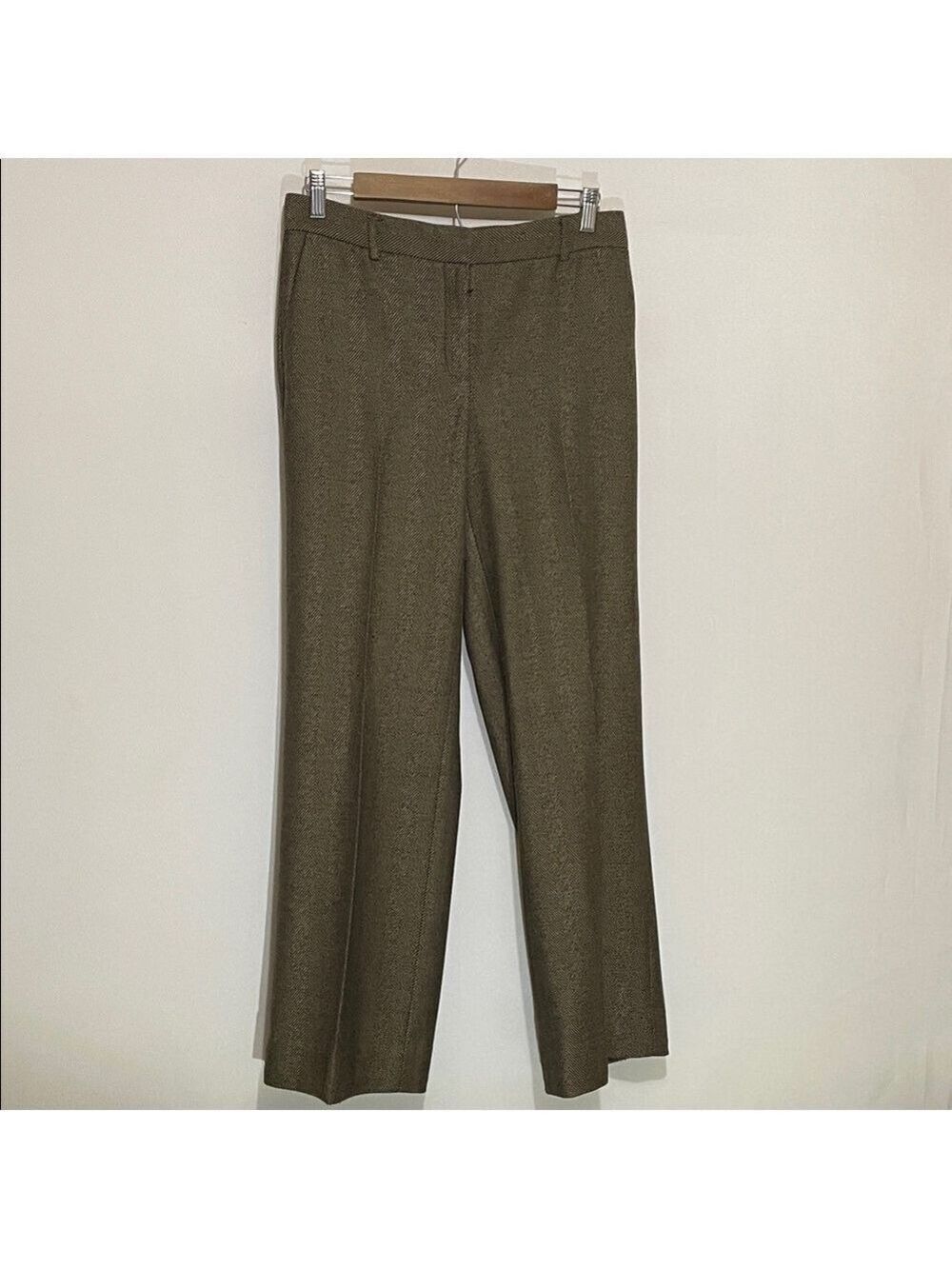Jones New York Women’s Brown Herringbone Trousers 4